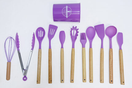 Silicone Kitchen Tool Set - طقم أدوات مطبخ سيليكون