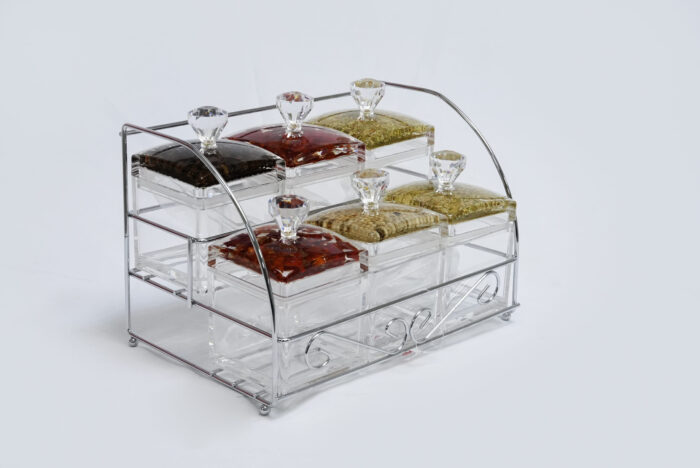 6-piece spice jar set - خزانة مغلقة 6/6 قطع