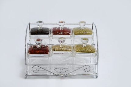 6-piece spice jar set - خزانة مغلقة 6/6 قطع