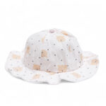 bear print sun hat for kids - CAP AB-111