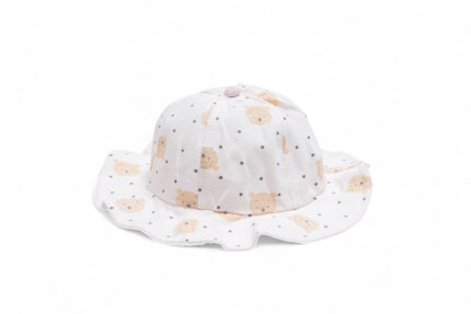 bear print sun hat for kids - CAP AB-111