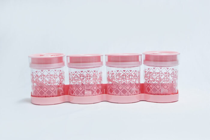 4PC8 739 spice jar set - طقم برطمانات التوابل 4PC8 739