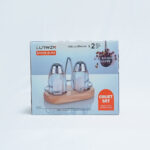 kitchen bottle set - طقم زجاجات المطبخ 2 قطعة