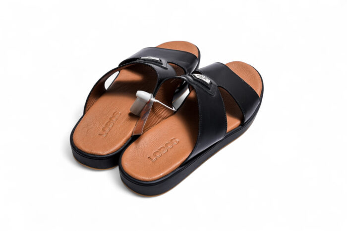 LOROS men's leather slippers - حذاء منزلي للرجال 700-400-100