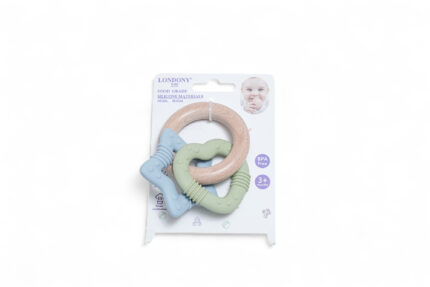Silicone Wooden Teether OL418 - سليكون مع عضاضة خشبية OL418