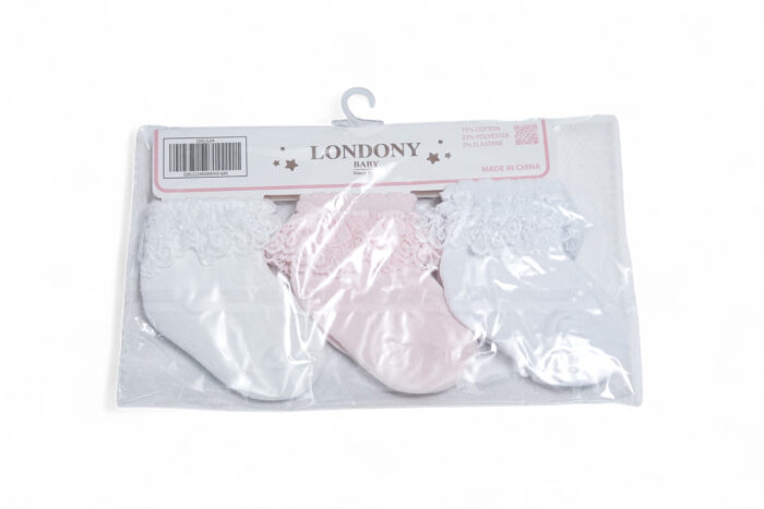 children's socks set - مجموعة جوارب الأطفال 3 قطع