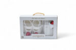 Kids Gift Set for Newborns - مجموعة هدايا الأطفال 2 قطعة - أحذية بيضاء وجوارب للمواليد