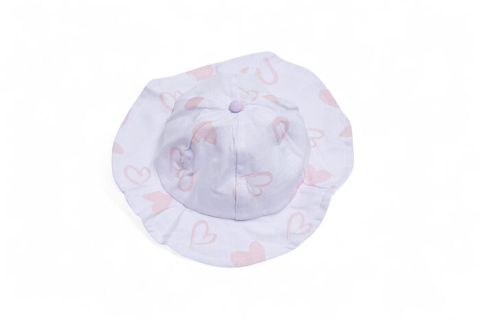 kids sun hat with hearts - CAP AB-107-136-111