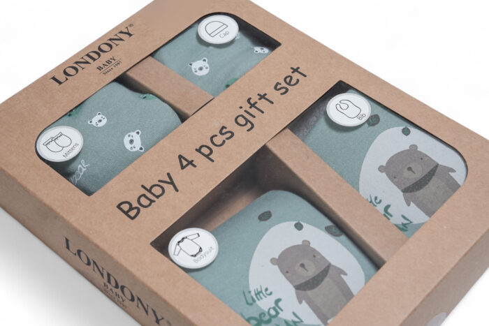 4-piece gift set for babies - طقم هدايا للأطفال 4 قطع NW
