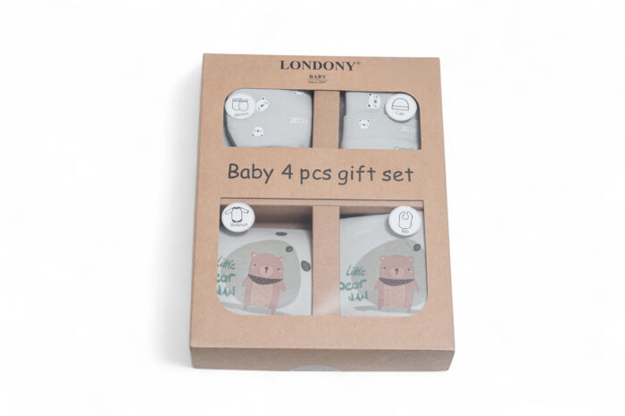 4-piece gift set for newborns - طقم هدايا للأطفال 4 قطع NW