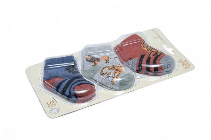 Kids Socks Set of 3 - جوارب الأطفال 3 قطع