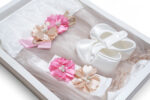 Newborn Girls Gift Set - طقم هدايا للبنات حديثي الولادة 4 قطع