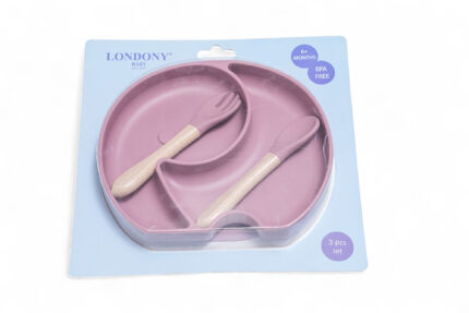 silicone feeding set for kids - طقم ELEPHANT 3 قطع SR4