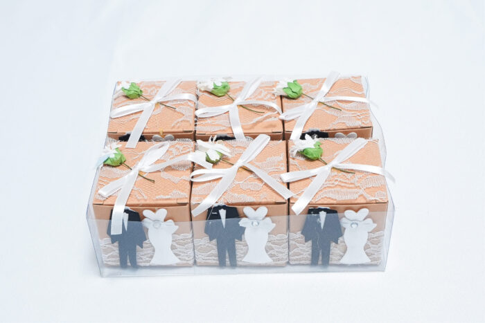 wedding gift boxes - زجاجة هدية 12 39243 WED
