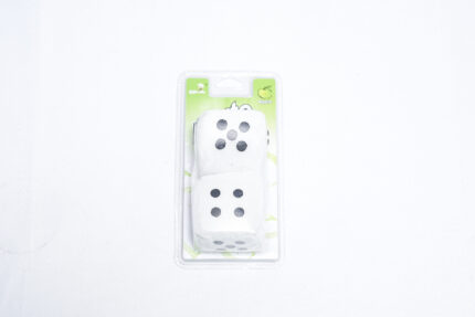 Fuzzy Dice Car Air Freshener - معطر هواء السيارة المعلق بنمط النرد الفuzzy - رائحة التفاح (AFL03-340)