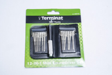 12-piece precision screwdriver set - طقم مفكات صغيرة 12 قطعة من TERMINATOR