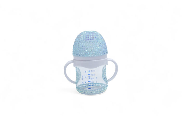 luxury baby feeding bottle - زجاجة تغذية الأطفال بتصميم الماس الكامل