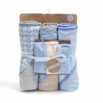 3-piece bath towel set with hood - منشفة حمام 3 قطع مع غطاء