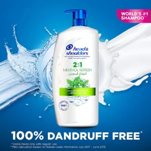 Head & Shoulders Menthol Fresh 2-in-1 Shampoo - شامبو هيد آند شولدرز منتول فريش 2 في 1