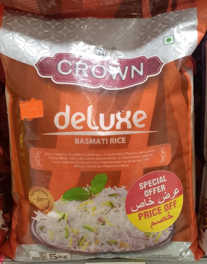 Crown Deluxe Basmati Rice - أرز كراون ديلوكس بسمتي