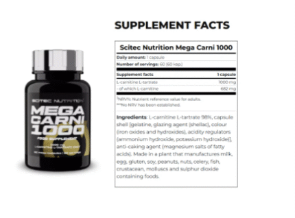 SCITEC MEGA CARNI 1000 - SCITEC MEGA CARNI 1000