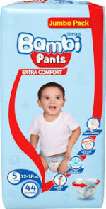 Bambi Pants Size 5 - بامبي بنطلونات - الحجم 5 (44 قطعة)