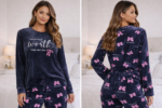 cozy two-piece pajama set - cozy two-piece pajama -L