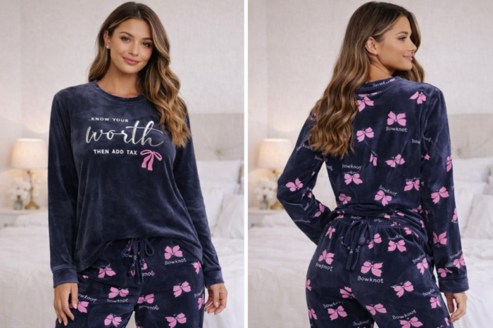cozy two-piece pajama set - cozy two-piece pajama -L