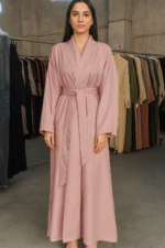 light pink abaya - عباءة وردية فاتحة