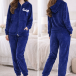 Dark Blue Pajama Set - DARK BLUE PAJAMA-M