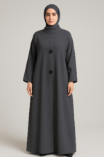 dark gray abaya - عباية بلون رمادي داكن