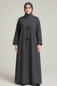 dark gray abaya - عباية بلون رمادي داكن