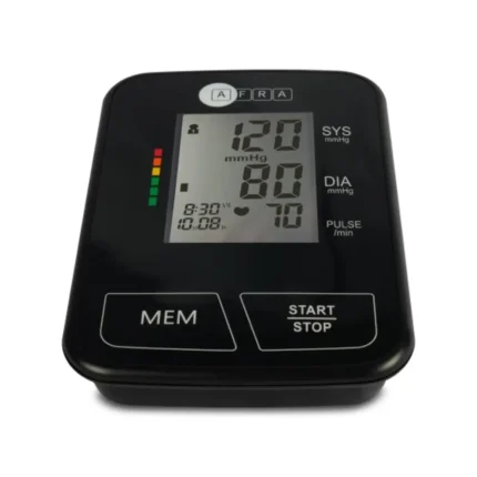 Digital Blood Pressure Monitor - مراقب ضغط الدم الرقمي AFRA Japan، AF-200BPMA، أسود، نوع الذراع