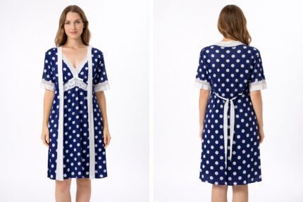 women's pajama set - طقم بيجامة/ملابس نوم نسائية من قطعتين - L