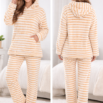 Soft Light-Orange Stripes Pajama - Soft Light-Orange Stripes Pajama-L