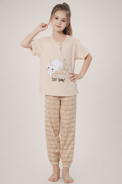 luxury pajama set for girls - طقم بيجاما فاخرة للفتيات