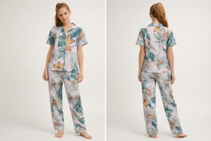girls pajama set - طقم بيجامة مزخرف للفتيات