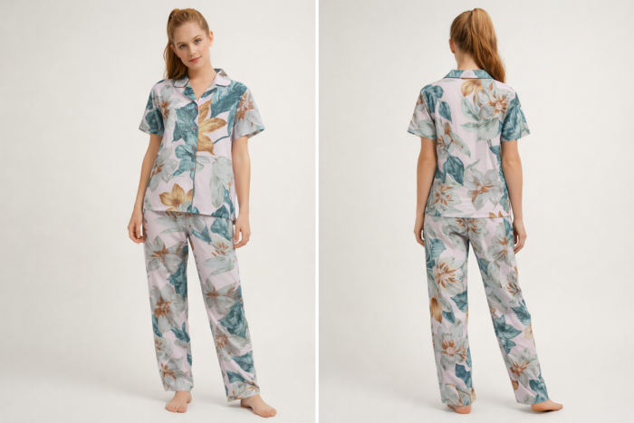girls pajama set - طقم بيجامة مزخرف للفتيات