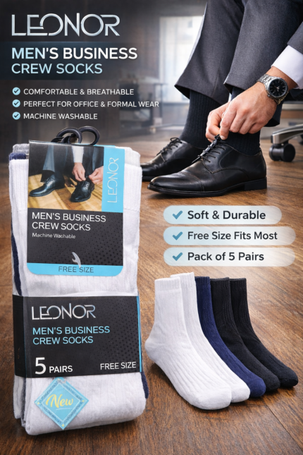 Men’s Business Crew Socks - Men’s Business Crew Socks