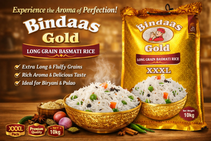 Bindaas Gold Long Grain Basmati Rice - Bindaas Gold Long Grain Basmati Rice (XXXL) 10kg