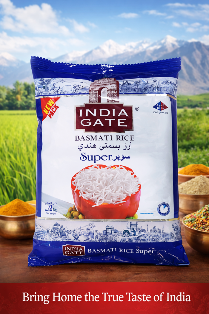India Gate Super Basmati Rice - India Gate Super Basmati Rice - 2kg