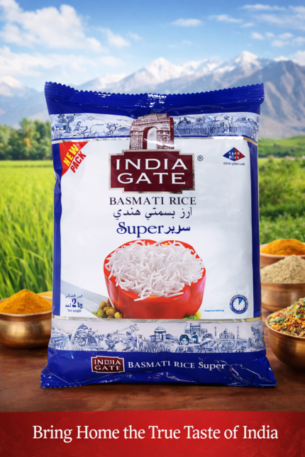 India Gate Super Basmati Rice - India Gate Super Basmati Rice - 2kg