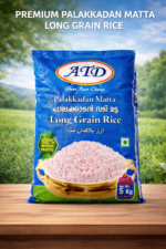 ATD Palakkadan Matta Rice - ATD Palakkadan Matta Long Grain Rice is a premium-quality traditional rice - 5kg