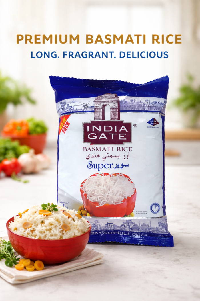 India Gate Super Basmati Rice - India Gate Super Basmati Rice - 1kg