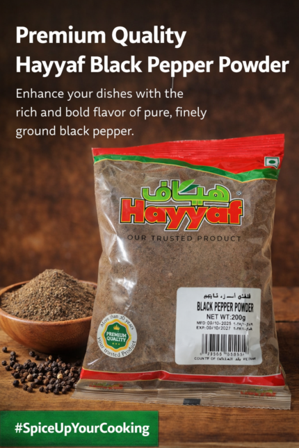 Hayyaf Black Pepper Powder - Hayyaf Black Pepper Powder 200g
