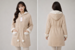 elegant hooded winter coat - elegant hooded winter coat
