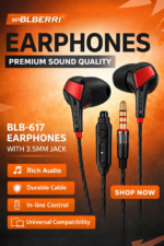 BLB-617 Wired Earphones - BLB-617 Wired Earphones – Clear Sound & Everyday Comfort