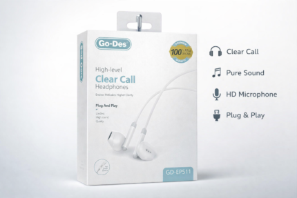 Go-Des GD-EP511 Wired Earphones - Go-Des GD-EP511 Wired Earphones – Clear Call & Pure Sound Quality