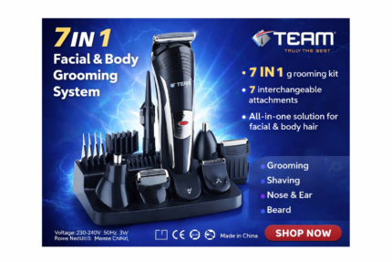 7-in-1 grooming system - TEAM 7-in-1 Facial & Body Grooming System