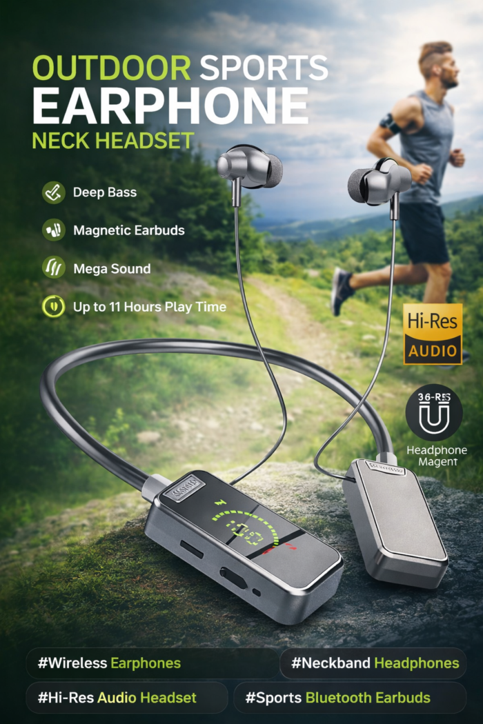 G52 Neckband Wireless Headset - Neckband Wireless Headset – G52 Outdoor Sports Earphone